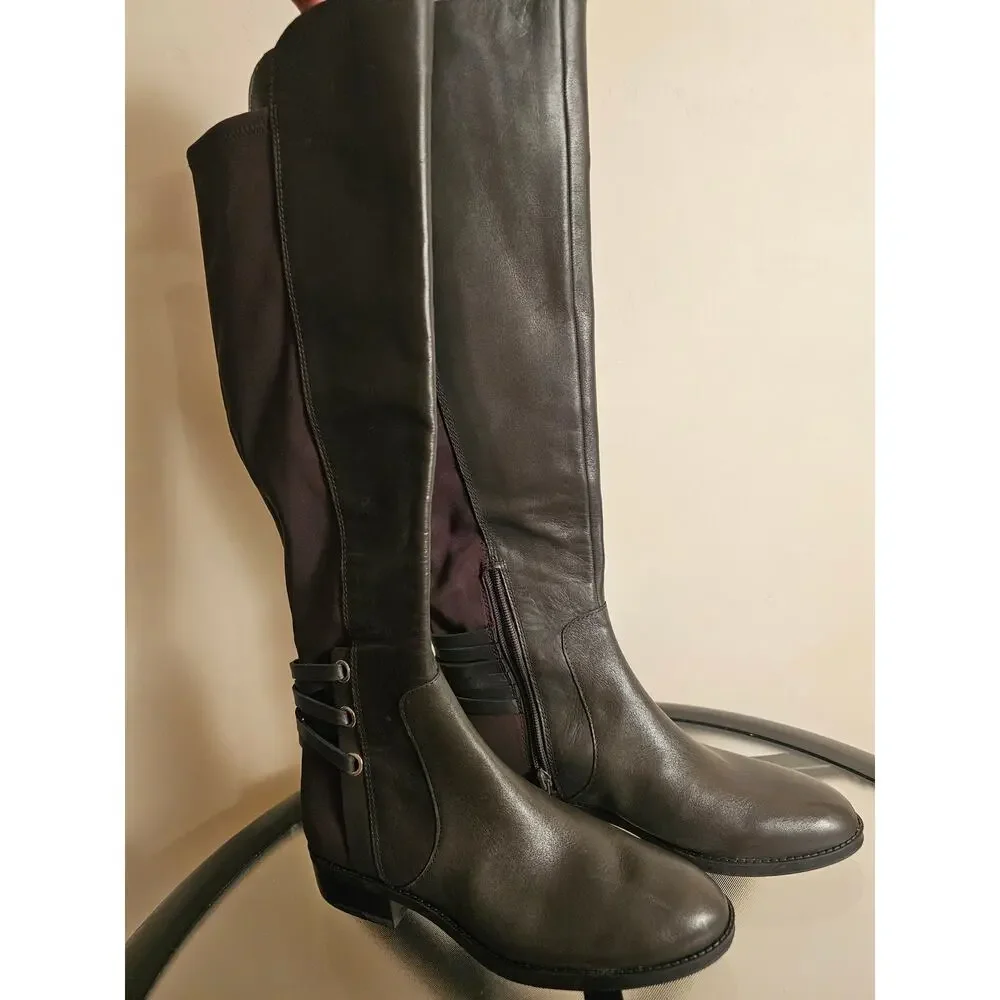 Vince Camuto Pauletta Leather Riding Boots